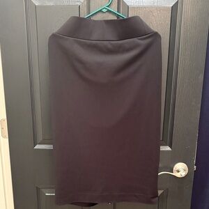 Alfani Black Pencil Skirt with Fold-Over Waistband